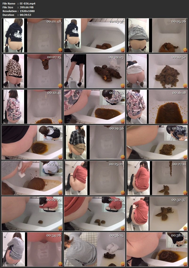 [EE-036] ジェイド 盗覗4カメトイレみまもるウンコ スカトロ 106分