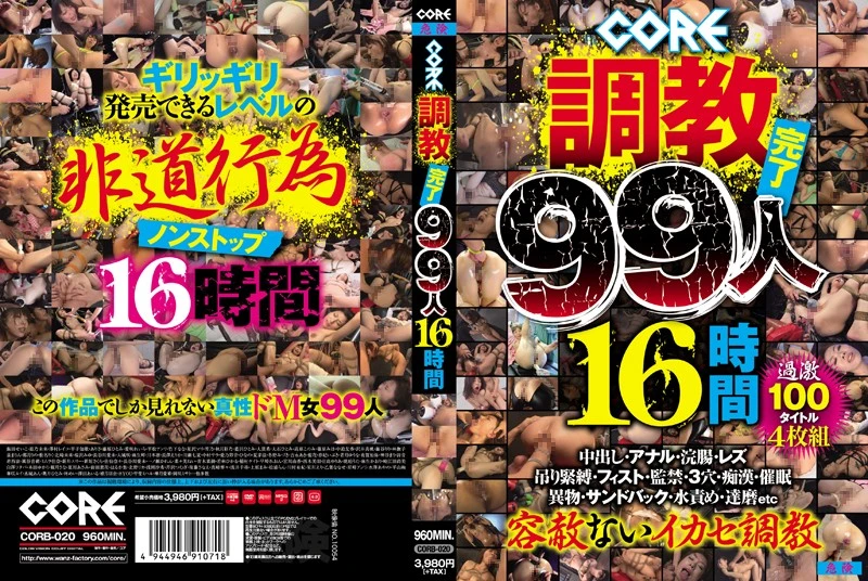[CORB-020] CORE調教完了99人16時間 Humiliation 大容量作品 ワンズファクトリー Restraint