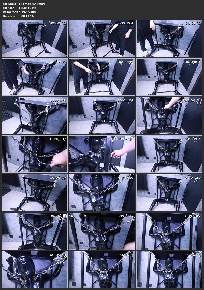 Lemon-023 ラバー窒息テーブル (Rubber Suffocation Table)