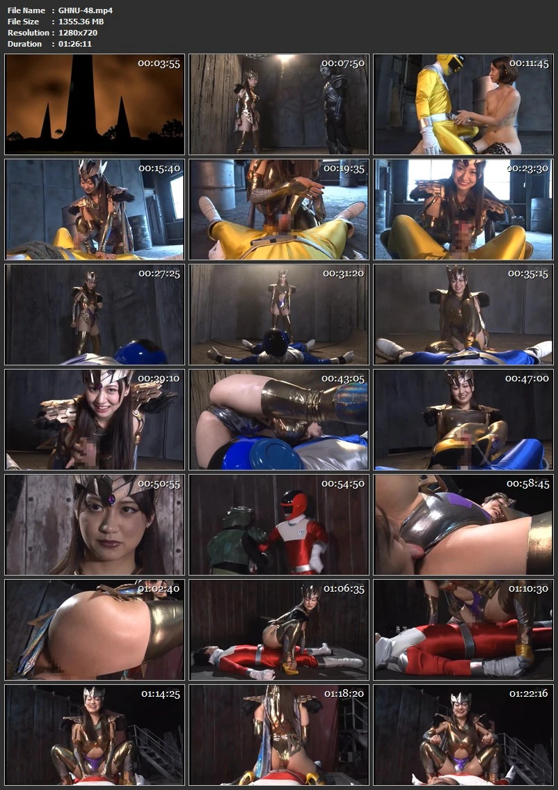 GHNU-48 Eizawa Yukino 悪の女幹部候補生 ヒーロー陥落 アルラウネ Action 2021-11-26 ＧＩＧＡ（ギガ）