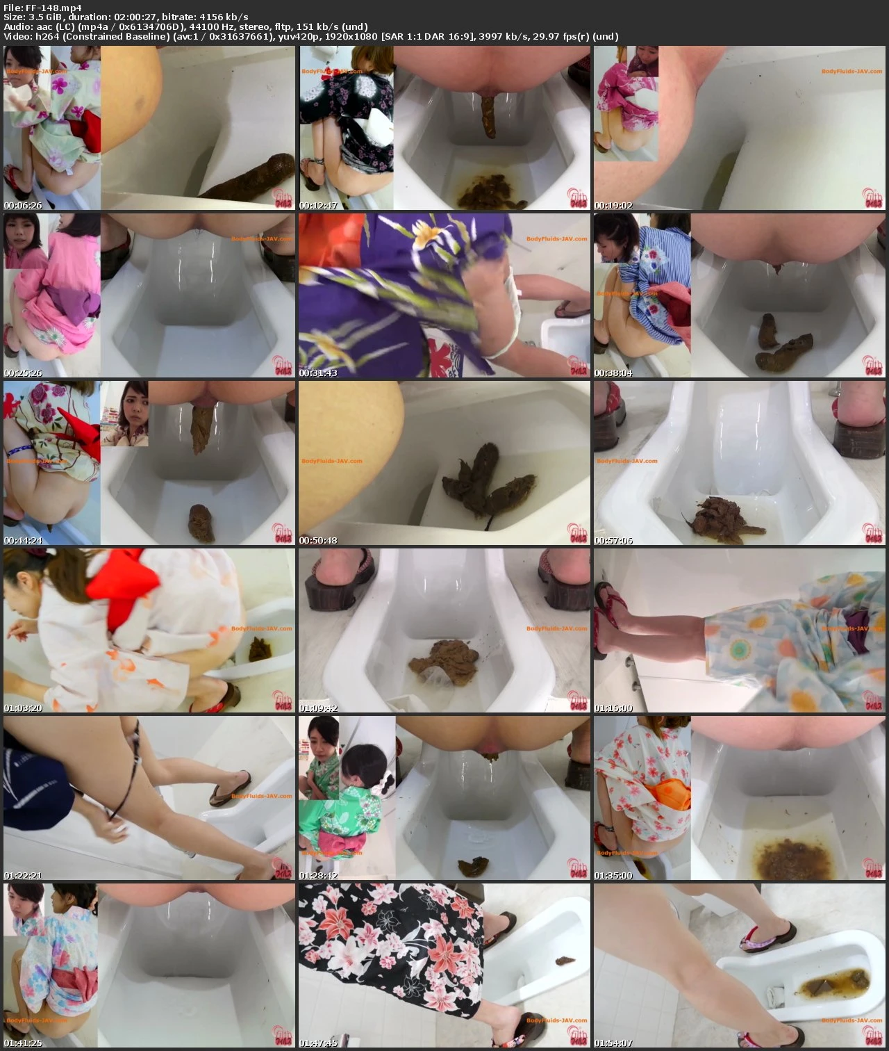 [FF-148] ジェイド 盗覗4カメトイレ ゆかたウンコNOW！ フィルス 盗撮 2016/10/14